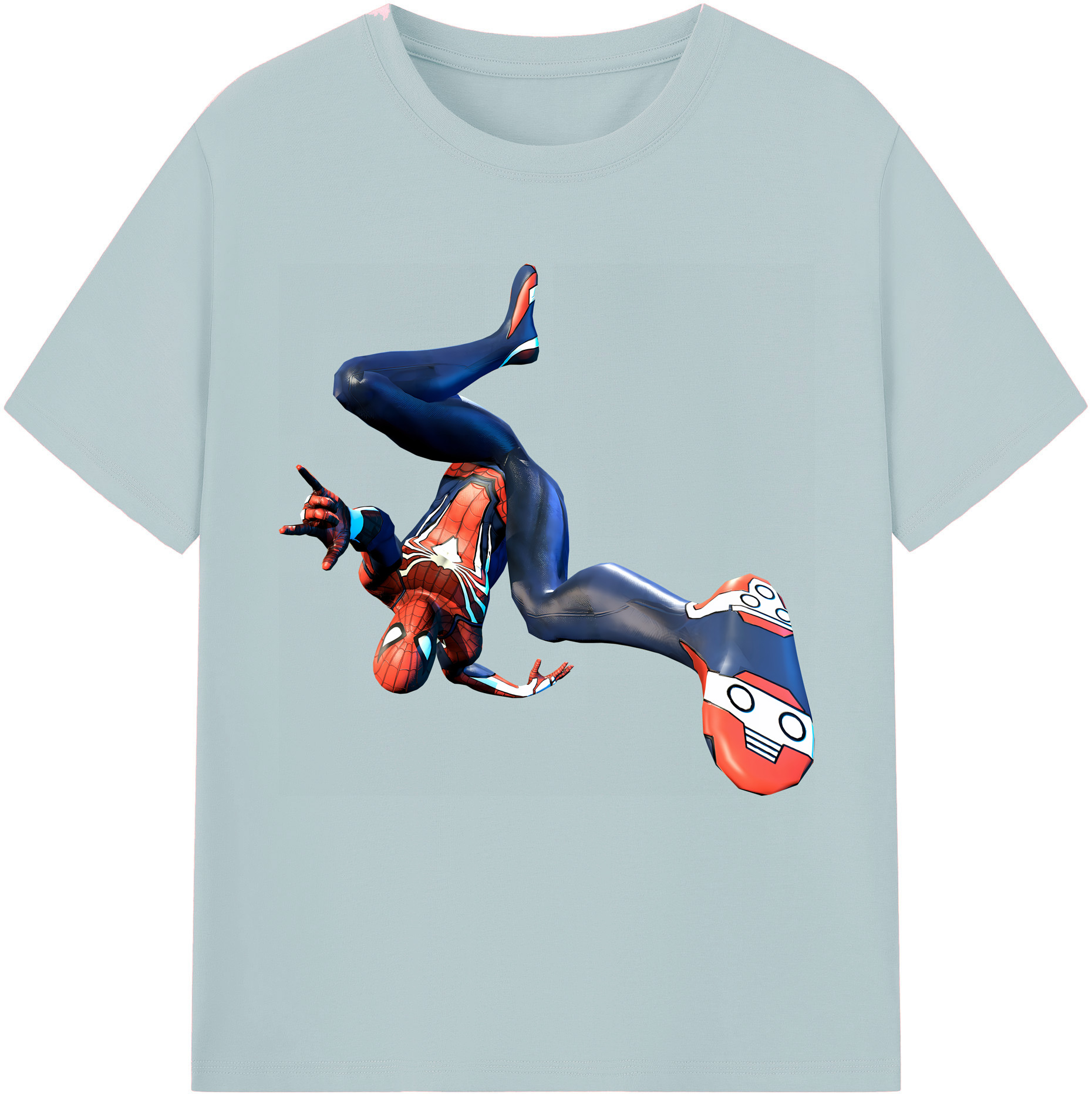 （画像用） Spider Man スパイダーマン 綿100％半袖Tシャツ（フロントプリント）